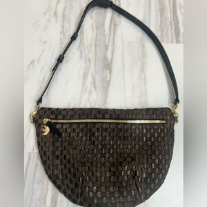 Clare V. Grande Fanny Black and Chocolate